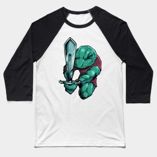 In armor with long sword - frog Baseball T-Shirt